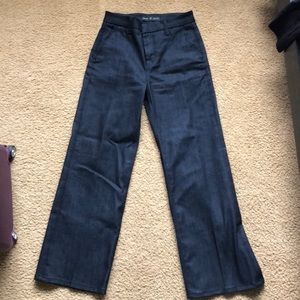 J brand dark wash flare/trouser fit